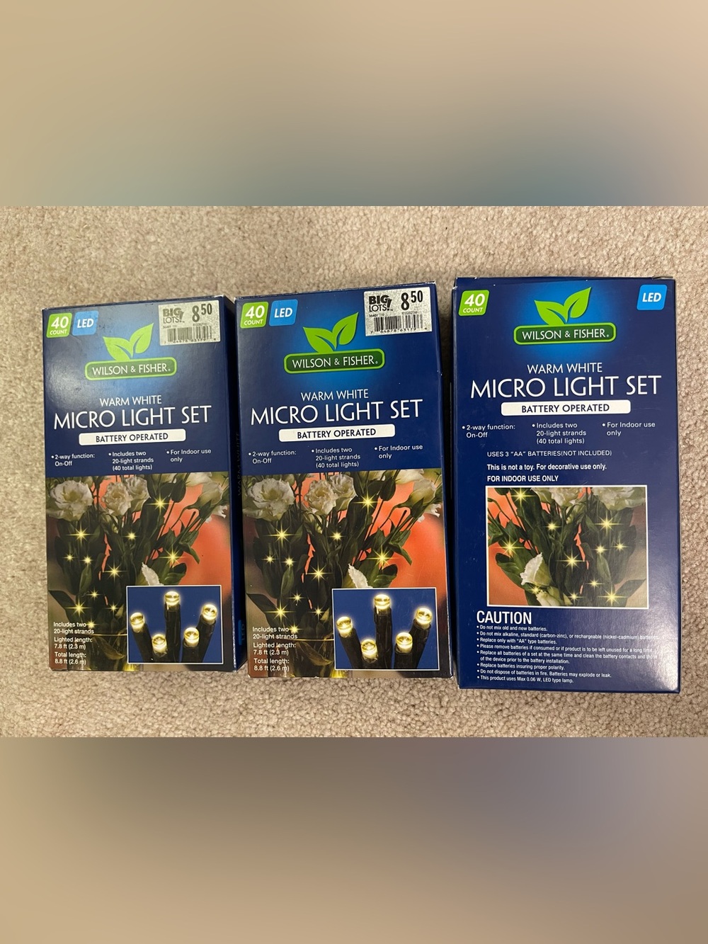 Wilson & Fisher Warm White Micro Light Set - 40 LED